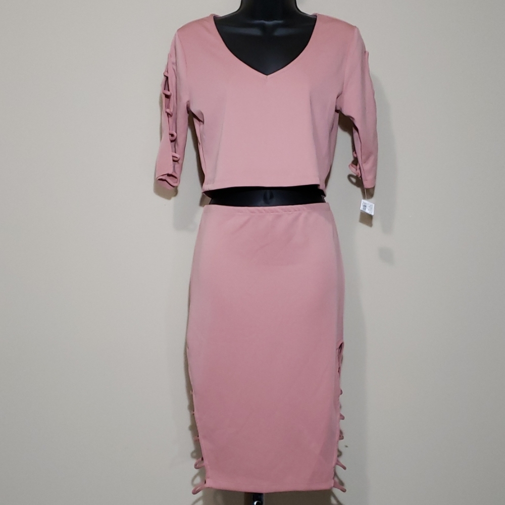Caged Skirt Set